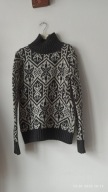 sweter logg ciepły M z wełna
