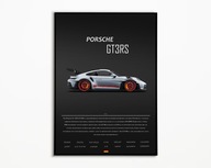 PLAKAT PORSCHE 911 992 GT3 RS IDEALNY NA PREZENT OBRAZ NA ŚCIANE A3