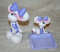 FIGURKA NA BIURKO STOJAK NA KARTECZKI DLA DZIECKA AKCESORIA BIUROWE SZKOLNE