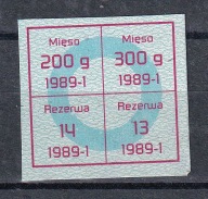 Karta zaopatrzenia, reglamentacja, "0" , 01 1989 /SZP1/