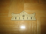 STARY, BARDZO DUZY, KREMOWY WYCHYNIK DO ZEGARA