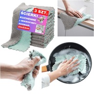 Magiczna ściereczka kuchenna z mikrofibry super chłonna ścierka 3 SZTUKI