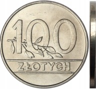 100 zł złotych 1990r moneta PRL