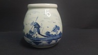 Stary porcelanowy pojemnik wazonik Delft Holandia design