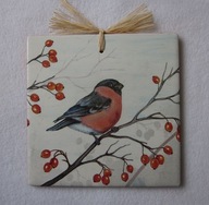 Robótkownia Kafelek obrazek 15x15 Ptak ptaki Gil