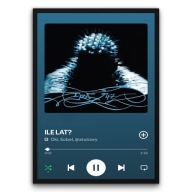 Plakat z ramą 40x50cm Ile Lat – Sobel, Oki rap muzyka| Pomysł na Prezent