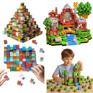 ZESTAW 205 KLOCKÓW MAGNETYCZNYCH KLOCKI SZEŚCIANY KONSTRUKCYJNE + 6 LUDZIKI