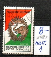 Wybrzeże Kości Słoniowej 108 T , nr 1 , poczta wojskowa