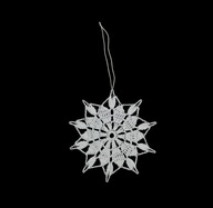 Zawieszka szydełkowa na choinkę gwiazdka 10cm (Z211)