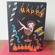 Kartka Urodzinowa "Szampańska Dziewczyna" 18, 20, 30, 40...