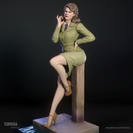 Żywica figurka Peggy Carter ("Kapitan Ameryka") 1/10