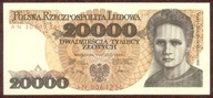 20 000 zł. 1989 r. ser. AN UNC b. rzadka seria - PIĘKNY !!!