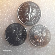 10 GROSZY 1991 i 2001 rok, mennicze, 20 groszy 2001 rok.