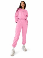 Modny Komplet Dresowy Damski Pink Oversize Premium S