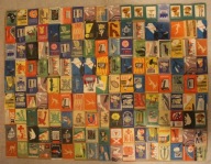 ETYKIETY ZAPAŁCZANE - POLSKA, ZESTAW 150 SZTUKI, KAŻDA INNA, RZADKIE (15)