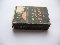 Stare KARTY DO GRY BIWAKOWE 54 SZTUKI W PUDEŁKU PRL