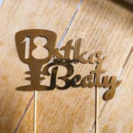 TOPPER NA TORT PERSONALIZACJA URODZINY DEKORACJA