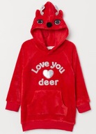 Bluza futerkowa renifer z H&M r.110/116