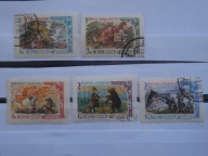 ZSRR - bajki - zestaw - Mi. 2447, 2480-81, 2524-25 kasowane