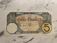 Francuska Afryka Zachodnia - 5 franków - 1924 - Dakar - rzadki