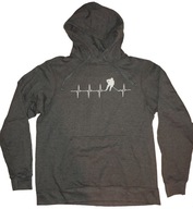 Bluza męska szara HOKEJ z kapturem Nowa, roz. M