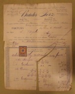 Bruder Herz, Prag VII, Budapest VI, Byrski, Kozy, Prag, 1911 rok - ZNACZEK