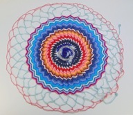 Mandala szydełkowa, rozeta, ozdoba - 66 cm