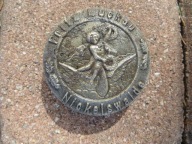 Dzwonek rowerowy-pokrywa Fritz Luckau ,Nickelswalde-Mikoszewo