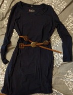 Granatowa sukienka koszulowa mała czarna 44 46 XL L XXL bonprix