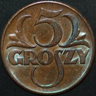 5 groszy 1939 - piękny egzemplarz