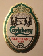 ETYKIETA - Carlsberg - ELEPHANT BEER - RZADKOŚĆ