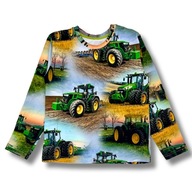 Chrisma – Bluzka z długim rękawem z motywem traktora / ciągnika – 110 5 lat