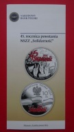 Folder 10 zł 2024,45 rocznica NSZZ SOLIDARNOŚĆ,stan I