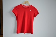 Adidas t-shirt czerwona 11-12 LAT/152 cm