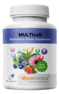 MULTIcell Suplement diety- Immunoaktywna multiwitamina -MycoMedica- 90 kaps