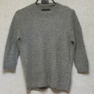 Zara Knit sweter angora struktura rozm. M
