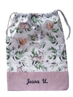 WOREK DO POŚCIELI do żłobka do przedszkola HAFT imię