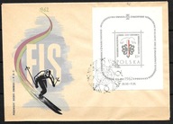 *FDC ROCZNIK 1962 Fi bl 30 B6 kas. MISTRZOSTWA ŚWIATA / ostemplowanie