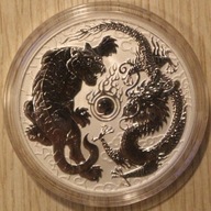 SMOK i TYGRYS 1 $ DOLAR 2018 AUSTRALIA 20 x 1 $ DOLAR 1 OZ - 20 UNCJI ROLKA