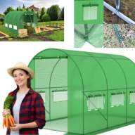 TUNEL SZKLARNIA OGRODOWA NA WARZYWA POMIDORY FOLIAK NAMIOT 2x3m 6m2 STELAŻ