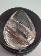 Kolekconerski naturalny kwarc fantomowy jasny #46 22x16mm