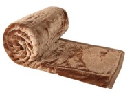 Koc Elway akryl160x210 tłoczony brązowy jasny gruby 560