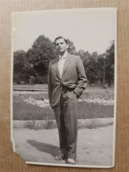 PRL mężczyzna moda Krynica 1959 (289a)