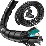 ORGANIZER SPIRALA MASKOWNICA OSŁONA OPLOT KABLI PRZEWODÓW PESZEL 5M 22mm