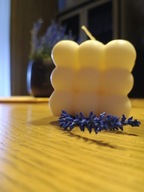 Świeca sojowa bąbelki bubble- dekoracyjna wolnostojąca