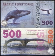 BNA - ARKTYKA 500 Dolarów Dollars 2017 A 2782 # HOLOGRAM # KOPIA # UNC