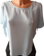 Bluzka krótki rękaw błękitna r. 36