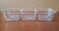 Plastikowy przezroczysty pojemnik / organizer na np. kosmetyki