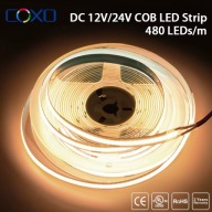 Taśma LED COB z certyfikatem UL 480 diod Światła LED DC12V 24V