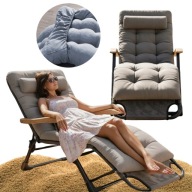 LEŻAK OGRODOWY FOTEL PLAŻOWY LEŻANKA KRZESŁO SKŁADANY PRZENOŚNY WYTRZYMAŁY